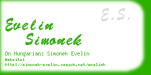 evelin simonek business card